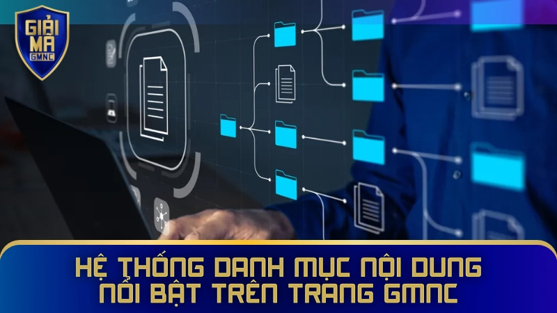 Hệ thống danh mục nội dung nổi bật trên trang GMNC